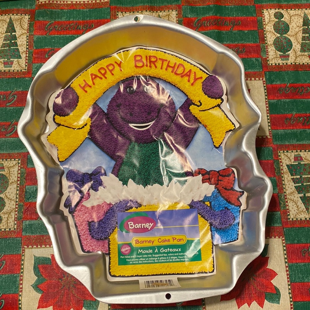 Barney cake pan